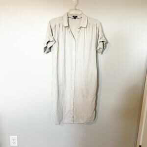 Baird mcNutt Irish linen for j. Crew shirt dress neutral size small tall